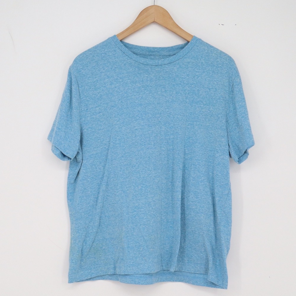 Sonoma T-Shirt Mens L Weekend Tee Light Blue Heathered Short Sleeve Excellent